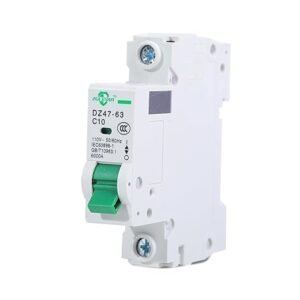 Miniature Circuit Breaker – 4 Pcs 110V/240V MCB Din Rail DZ47-63 Mini Home Circuit Breaker 1 Pole 10A, AC Solar MCB