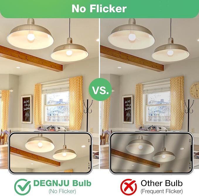 Light Bulbs,100 Watt Light Bulb Eqv, Warm Light Bulbs LED 1500LM, Soft White Light Bulb E26, 13W Bright Standard Appliance Light Bulb, 15000H, Non-Dimmable, White Light Bulbs for Rooms, 12 Pack - Image 6