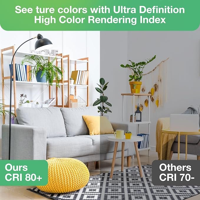 Light Bulbs,100 Watt Light Bulb Eqv, Warm Light Bulbs LED 1500LM, Soft White Light Bulb E26, 13W Bright Standard Appliance Light Bulb, 15000H, Non-Dimmable, White Light Bulbs for Rooms, 12 Pack - Image 5