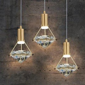 Modern Simple Design Crystal Chandelier for Bedroom and Dining Areas