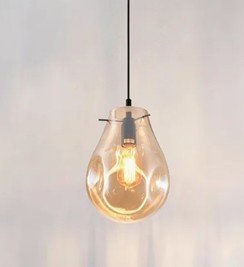 Creative Glass Shade LED Lamp for Hotel Decor Indoor Pendant Lighting