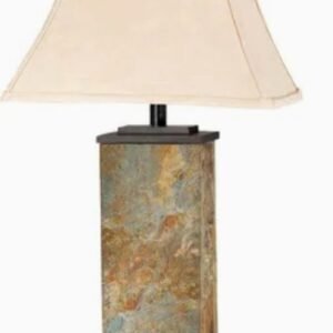 Natural Slate Finish Rustic Style Bennington Slate Table Lamp